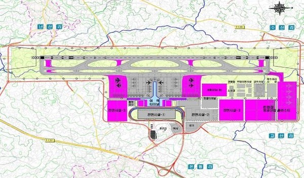 제주 제2공항 시설 배치도[국토교통부 제공.재판매 및 DB 금지]